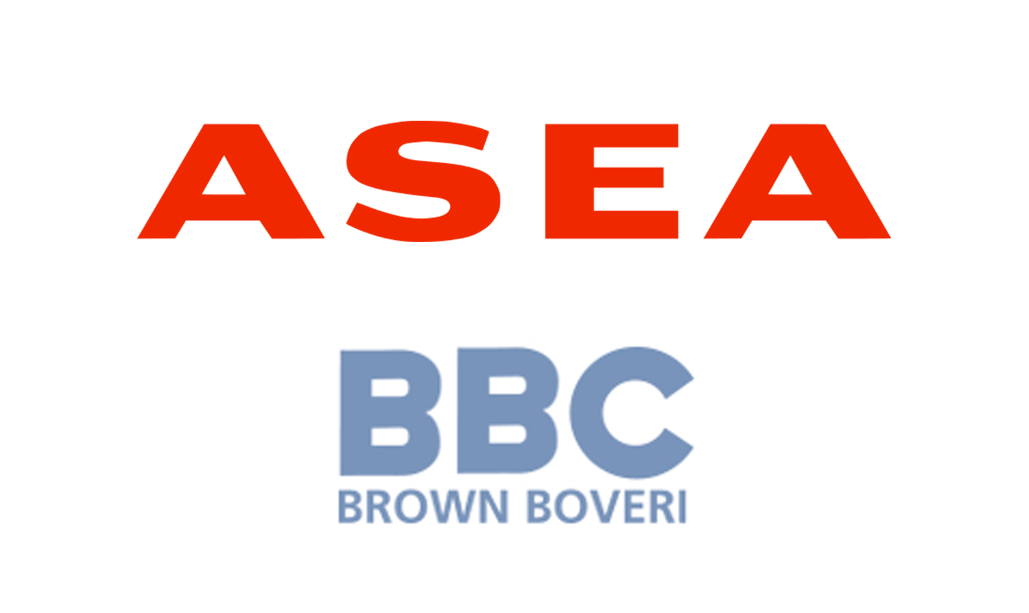 ASEA and Brown Boveri BBC logos