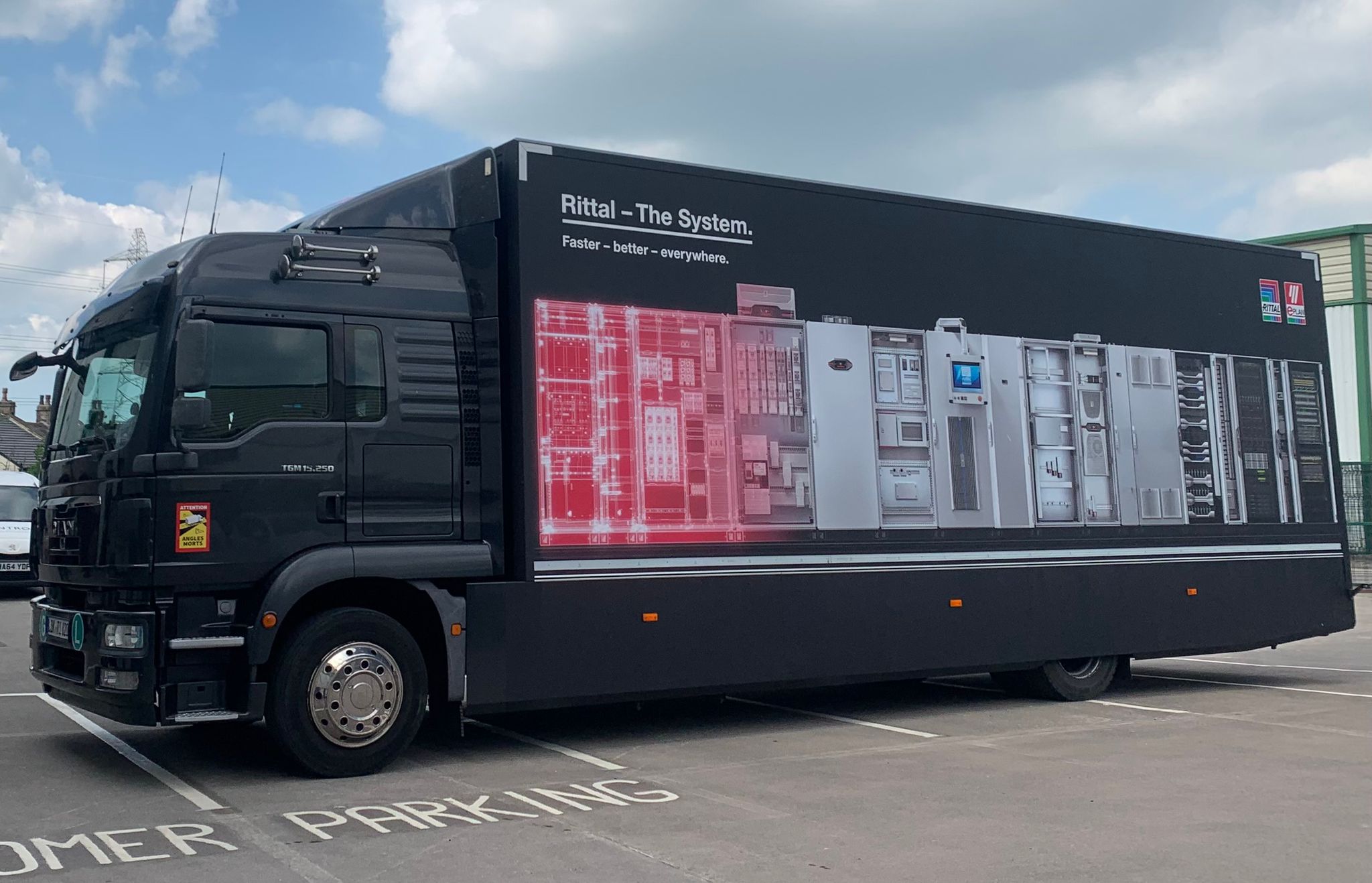 Rittal Roadshow Truck parked outside Led Controls
