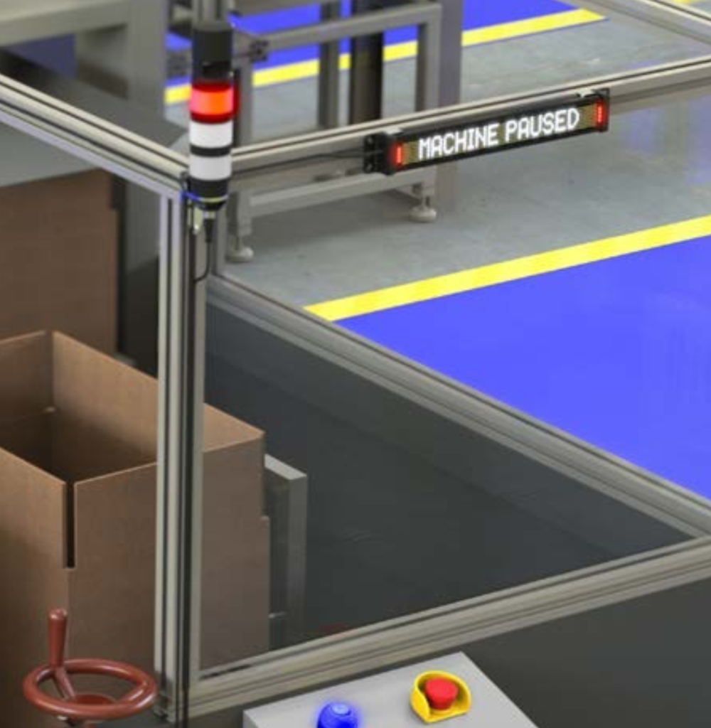 SD50 display red light machine paused