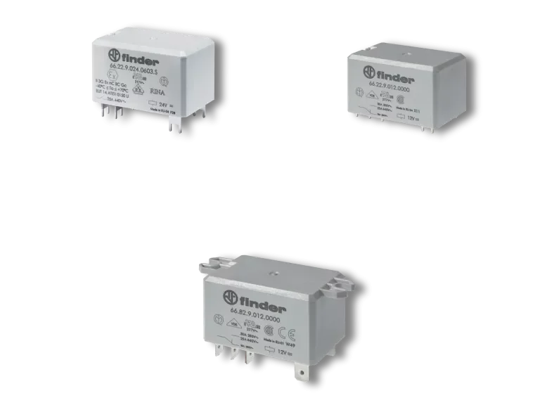 Finder 66 series relay series available from LED Controls