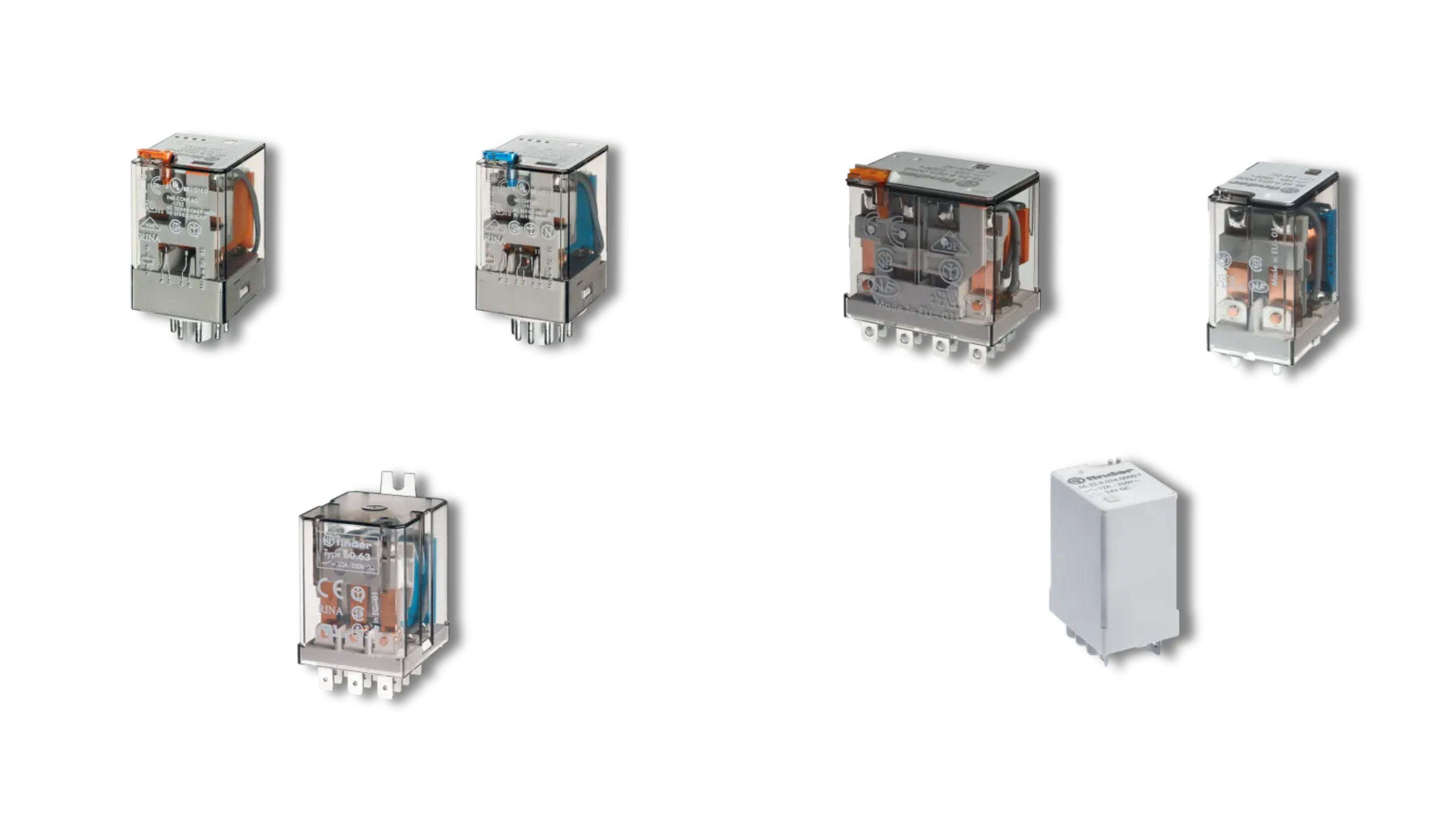 Finder 56 and 60 relay series available from LED Controls