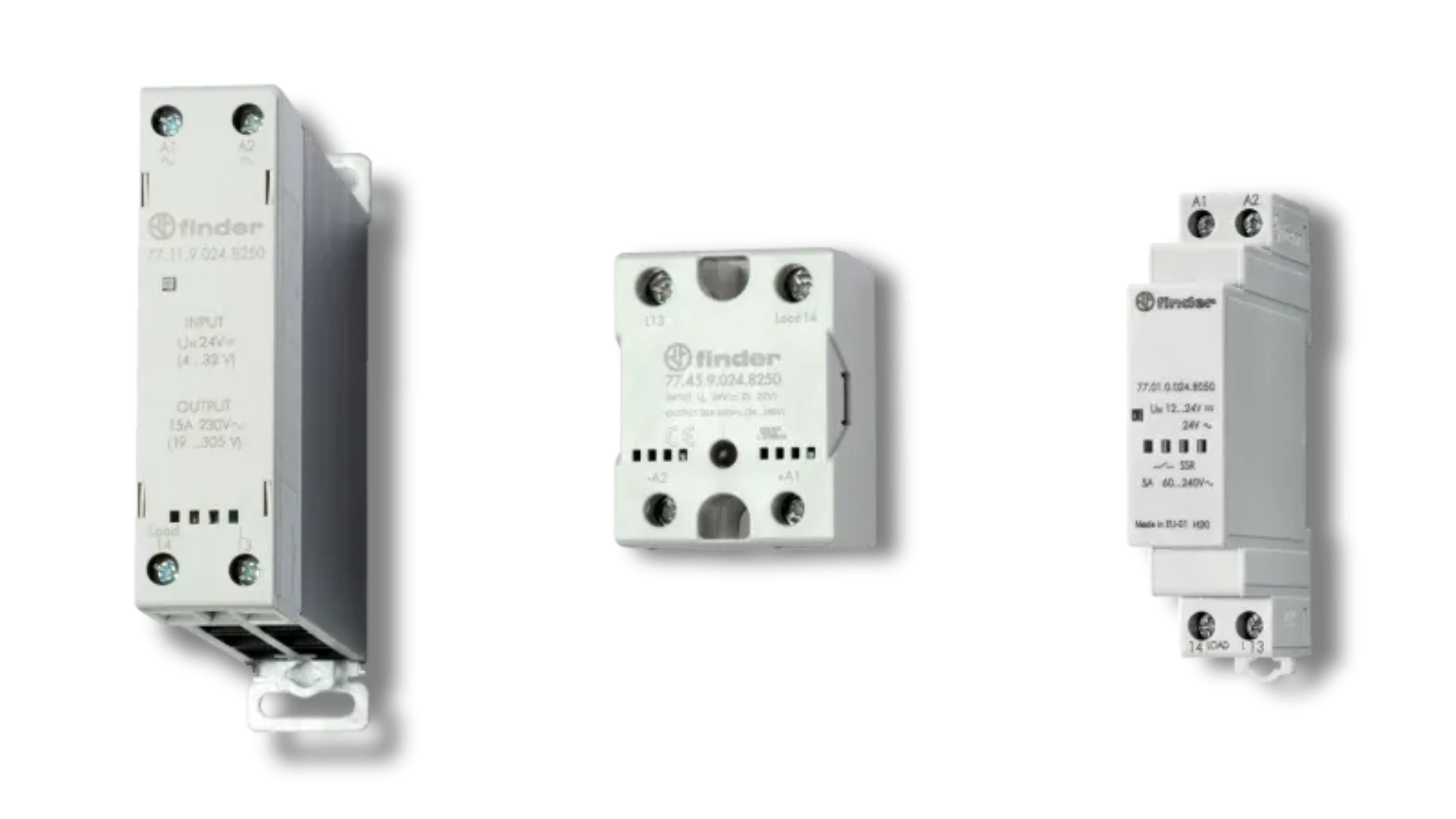 Finder 77 series relay series available from LED Controls