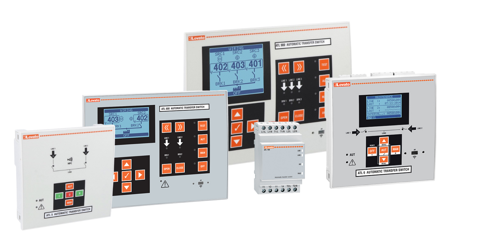Lovato ATL Automatic Transfer Controllers available from LED Controls.