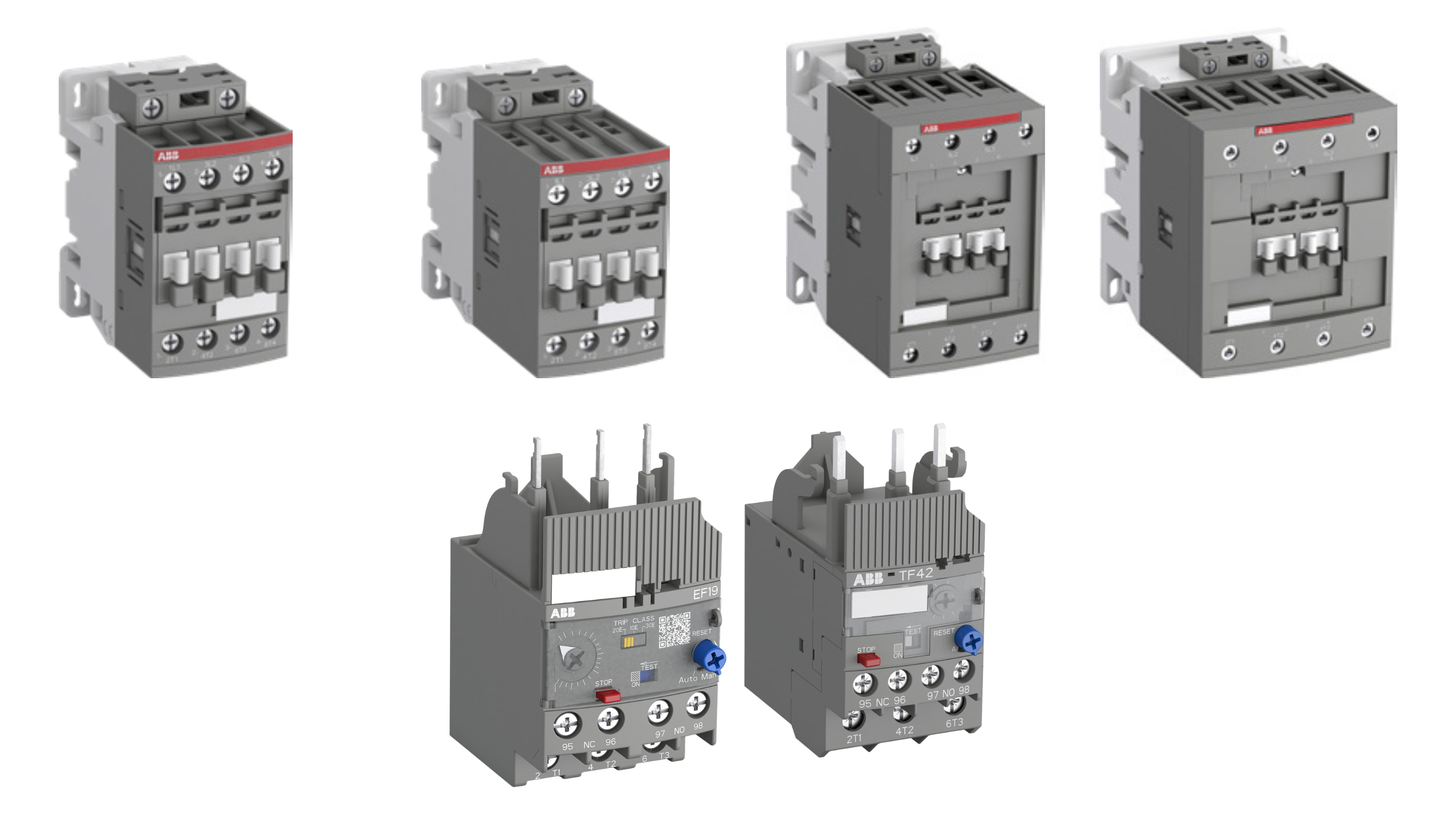 ABB Contactors and Overload Relays available from LED Controls.