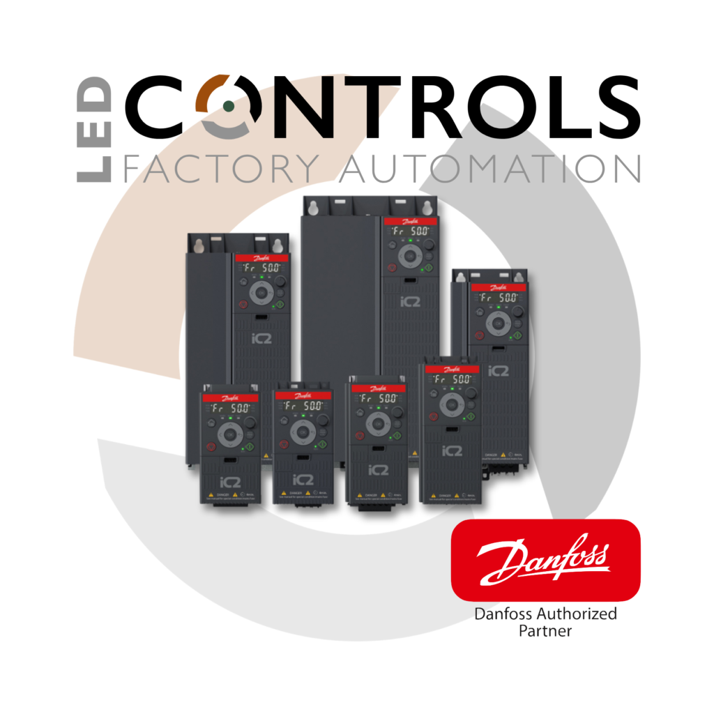 Danfoss Drives iC2 Micro available from LED Controls, your Danfoss Authorised Partner and key Danfoss Drives Distributor. 
