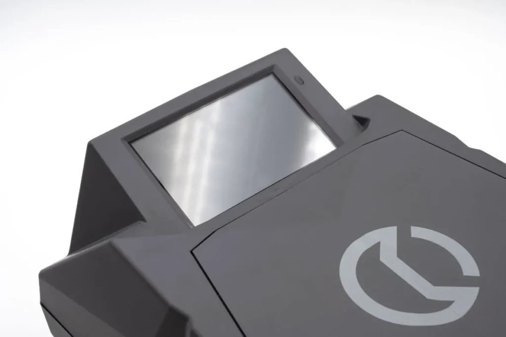 Close up of the touchscreen on the Cembre MG4 Industrial Thermal Transfer Printer available from LED Controls.