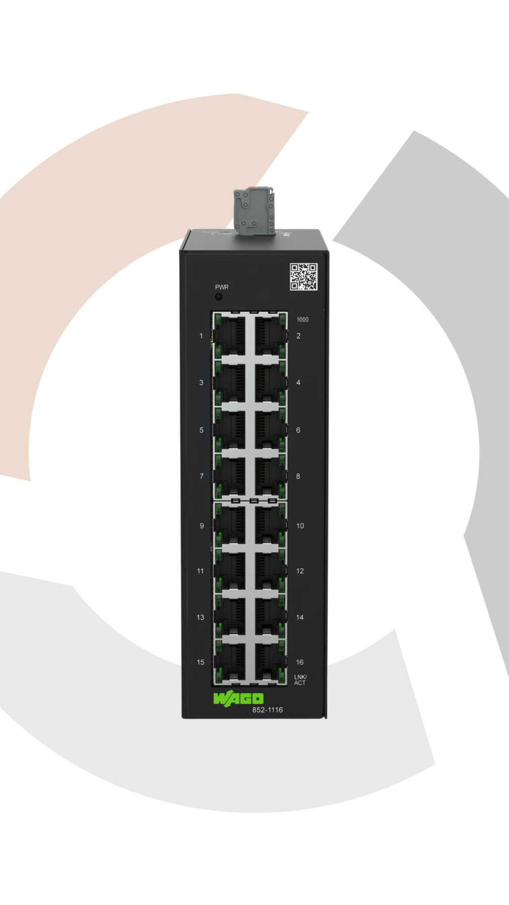 WAGO 16 port ECO Unmanaged Ethernet Switch available now from LED Controls.