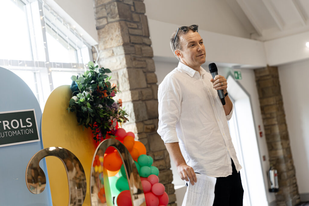 LED Controls MD Richard Allen delivering a speech
