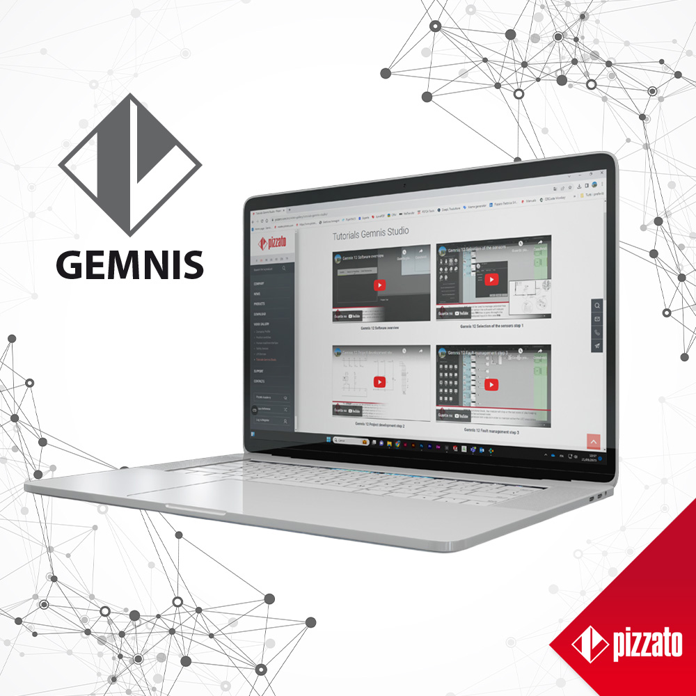 Gemnis programming software for Pizzato CS MP programmable safety modules available from LED Controls.