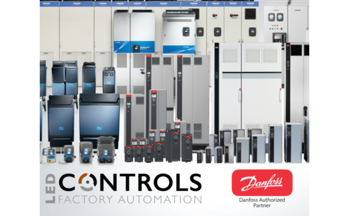 Danfoss Drives VLT and Vacon ranges available from Danfoss Distributor and Danfoss Drives Authorised Partner LED Controls.