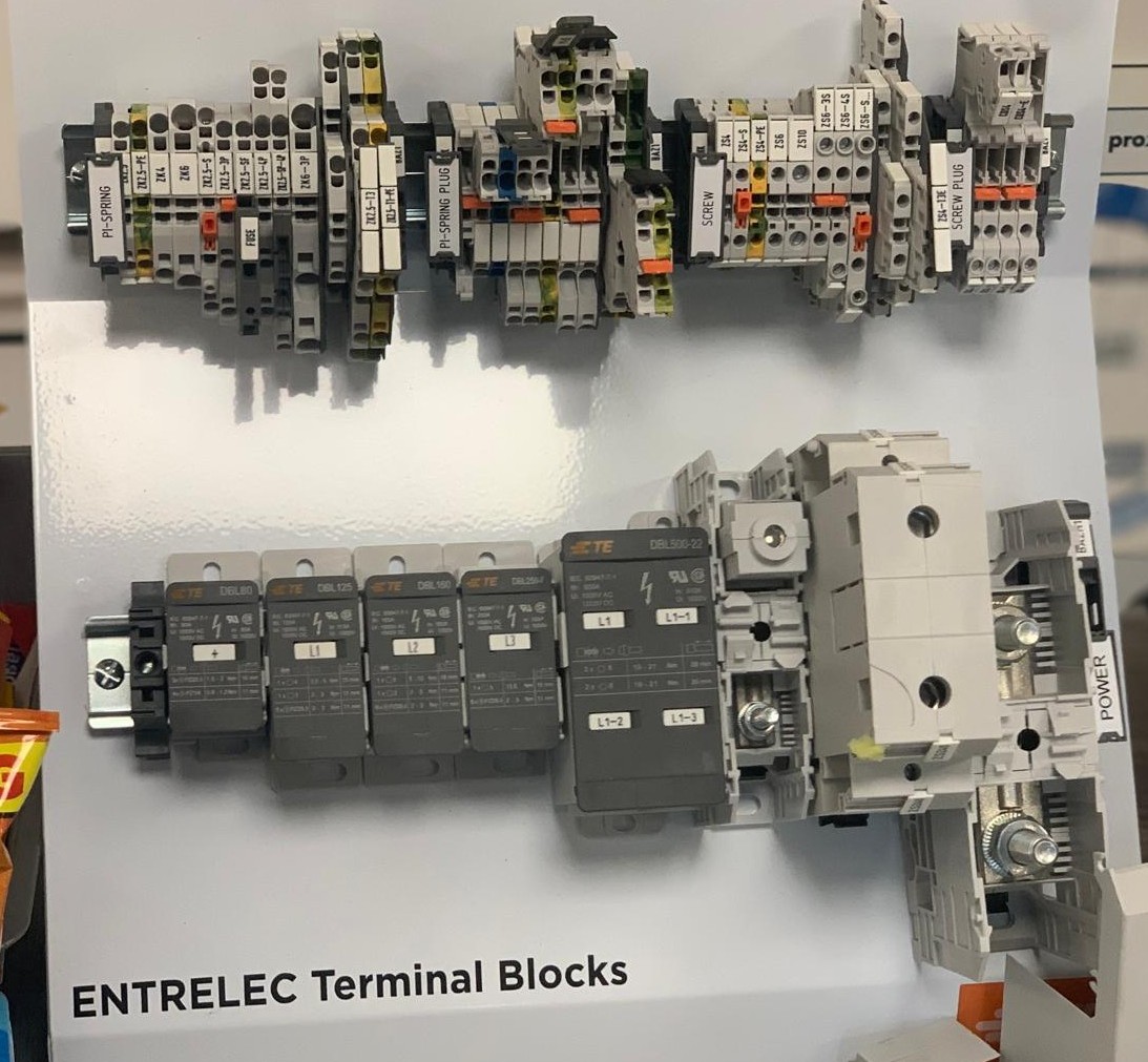 Terminal blocks and control cabinet wiring