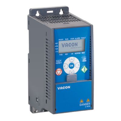 VACON 20 VACON0020-3L-0005-4+EMC2+QPES - 1.5Kw/4.3AMP 3 PHASE IN/OUT IP21 