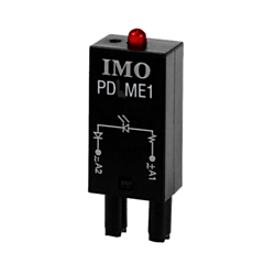 PDME1 IMO Relay Socket Plug-in Module 6-230 VDC, Diode, -A1 to +A4