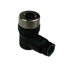 M12F034 IMO M12 Female Plug 4 Pole 90 Degree