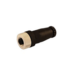 M12F044 IMO M12 Female Plug 4 Pole Axial Female