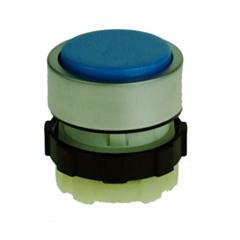 B3DBLUE IMO Push Button Spring Return Blue, Aluminium Bezel