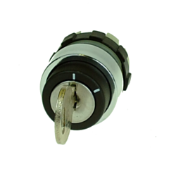 B3SAR0 IMO Key Switch, 2 Position Maintained, Aluminium Bezel