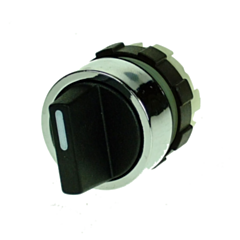 BC3KN3 IMO Rotary Knob, 3 Position Maintained 60deg, Chrome Bezel