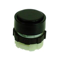 BS3DBLACK IMO Push Button Spring Return Black, Black Bezel