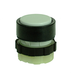 BS3DLWHITE IMO Illuminable Push Button, Spring Return, White, Black