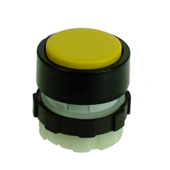 BS3DLYELLOW IMO Illuminable Push Button, Spring Return, Yellow, Black