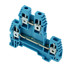 ERD4BLUE IMO Screw Clamp Terminal 4mm, 300V, 30A, Double Deck