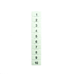 MT10/6.5-1-10 IMO Marker 10 x 6.5 mm White, Printed 1-10