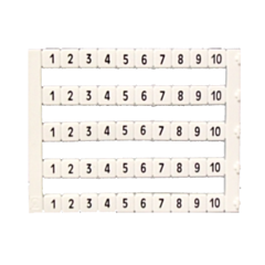 MT5-1-10 IMO Marker 5 x 5 mm White, Printed 1-10