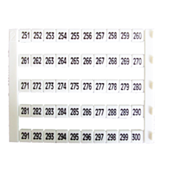 MT5-251-300 IMO Marker 5 x 5 mm White, Printed 251-300