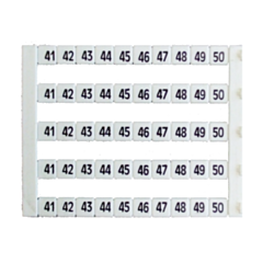 MT5-41-50 IMO Marker 5 x 5 mm White, Printed 41-50