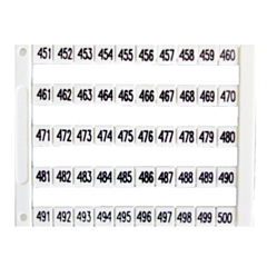 MT5-451-500 IMO Marker 5 x 5 mm White, Printed 451-500