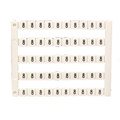 MT5-8 IMO Marker 5 x 5 mm White, Printed 8
