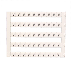 MT5-V IMO Marker 5 x 5 mm White, Printed V