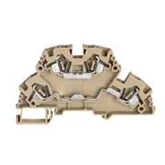 SCD4BEIGE IMO Spring Clamp Terminal 4mm, 600V, 26A, Double Deck