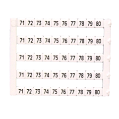 MT5-71-80 IMO Marker 5 x 5 mm White, Printed 71-80