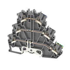 PFT2EGREY IMO Push Fit Terminal 2.5mm, 500V, 24A, Double Deck