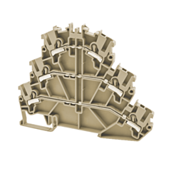PFT3BEIGE IMO Push Fit Terminal 2.5mm, 500V, 24A, Triple Deck