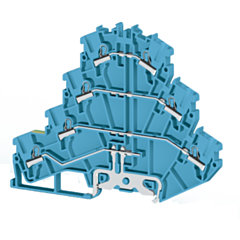 PFT3EBLUE IMO Push Fit Terminal 2.5mm, 500V, 24A, Triple Deck