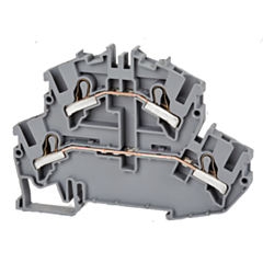 PFD4GREY IMO Push Fit Terminal 4mm, 500V, 32A, Double Deck