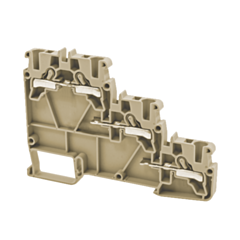 PFT3SBEIGE IMO Push Fit Sensor Terminal 2.5mm, 250V, 24A, Triple Deck