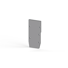 EPSCPFH2.5GREY IMO End Plate for Spring Clamp Terminal, Free Hole Horizontal