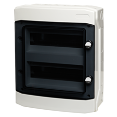 E-24W IMO 24Way IP65 Enclosure 318x383x142, Transparent Door