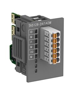 1SAP187100R0205 ABB TA5128-2AI1AOW AC500,analog in/out mod. option board, 2AI U, 1AO U/I, 10Bit, Spring terminals, Wide temperature