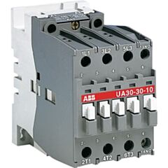 1SBL281022R8110 ABB UA30-30-10 24V 50Hz / 24V 60Hz 3 Pole Capacitor Switching Contactor 3NO 1NO Auxiliary Contact 24V Coil