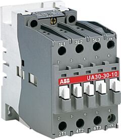1SBL281022R8010 ABB UA30-30-10 220-230V 50Hz / 230-240V 60Hz 3 Pole Capacitor Switching Contactor 3NO 1NO Auxiliary Contact 220-240V Coil