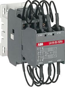 1SBL181024R8110 ABB UA16-30-10RA 24V 50Hz / 24V 60Hz 3 Pole Capacitor Switching Contactor 3NO 1NO Auxiliary Contact 24V Coil