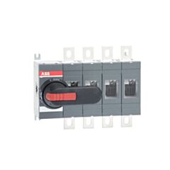 1SCA022836R3660 ABB OT500E04P 4-pole, front operated, base mounted switch-disconnector with black IP65 handle and shaft, terminal bolt kit included