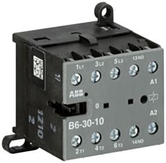 GJL1211001R3107 ABB B6-30-10-37 B6 Mini Contactor 200 V AC Coil 3NO + 1NO Aux Screw Terminals