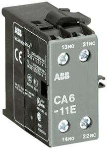GJL1201317R0002 ABB CA6-11E Auxiliary Contact Block 1NO 1NC Front Mount