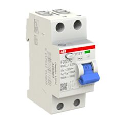 2CSF202001U1630 ABB F202 AC-63/0.03 U Residual Current Circuit Breaker F200 - 2P - 30 mA - 63 A - Type AC